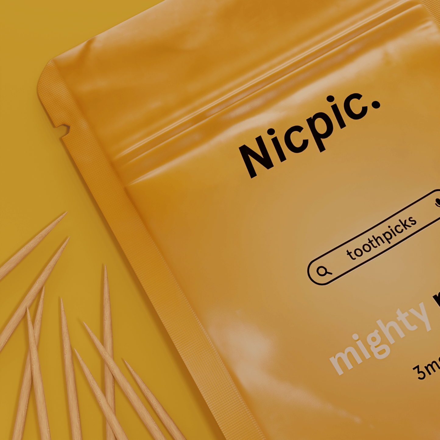 MIGHTY MANGO - NICOTINE INFUSED FLAVOURED TOOTHPICKS-Nicpic-Nicpic