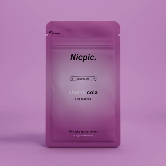 CHERRY COLA - NICOTINE INFUSED FLAVOURED TOOTHPICKS-Nicpic-Nicpic